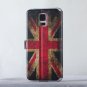 Vintage Samsung s5 case English flag Samsung galaxy s5 flip case, art Samsung s5 vintage cover