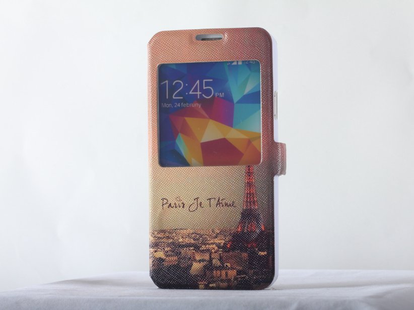 Elegant Samsung s5 tower case romantic style Samsung galaxy s5 leather case