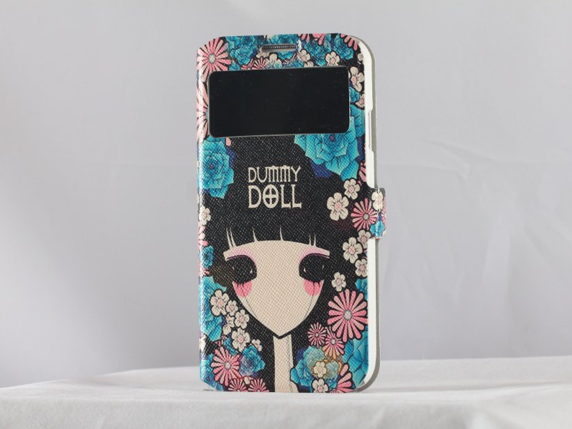 Samsung s4 wallet case unique cartoon Samsung galaxy s4 flip case dummy doll
