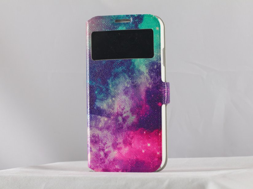 Unique design Samsung galaxy s4 case art starry sky Samsung s4 flip case