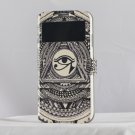 Samsung galaxy s4 unique case art triangle eye Samsung galaxy s4 flip case
