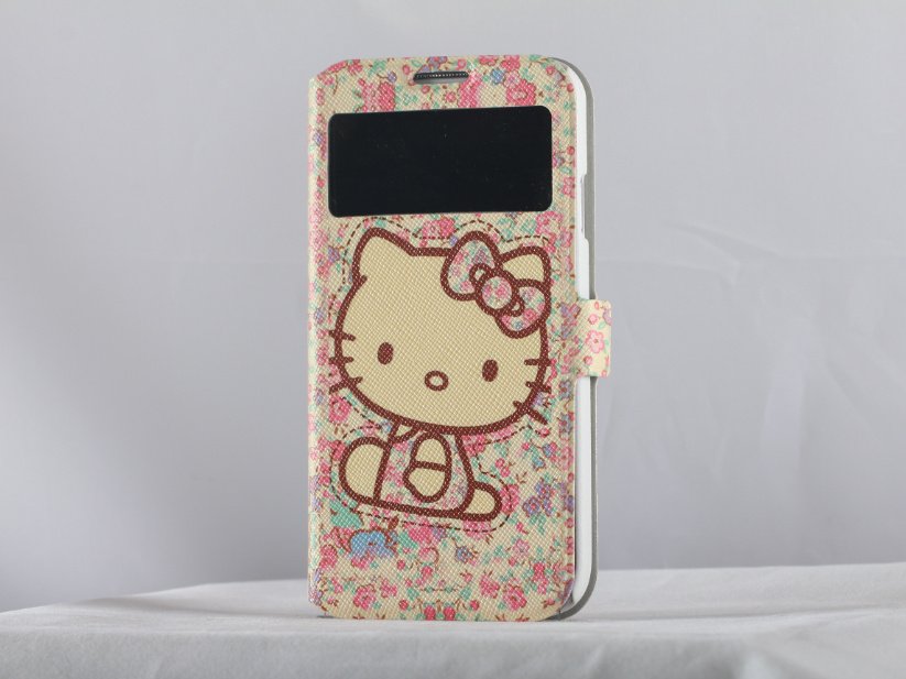 Cute kitty Samsung galaxy s4 cover kawaii cartoon Samsung s4 wallet case