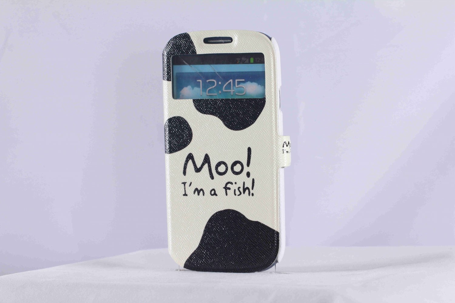 Milk cow print Samsung s3 wallet case unique cartoon Samsung galaxy S3 flip case