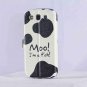 Milk cow print Samsung s3 wallet case unique cartoon Samsung galaxy S3 flip case