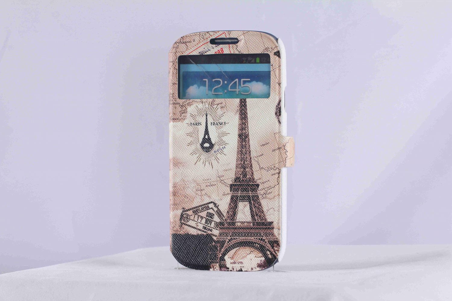 Paris Eiffel pattern Samsung galaxy s3 case romantic tower Samsung S3 flip case