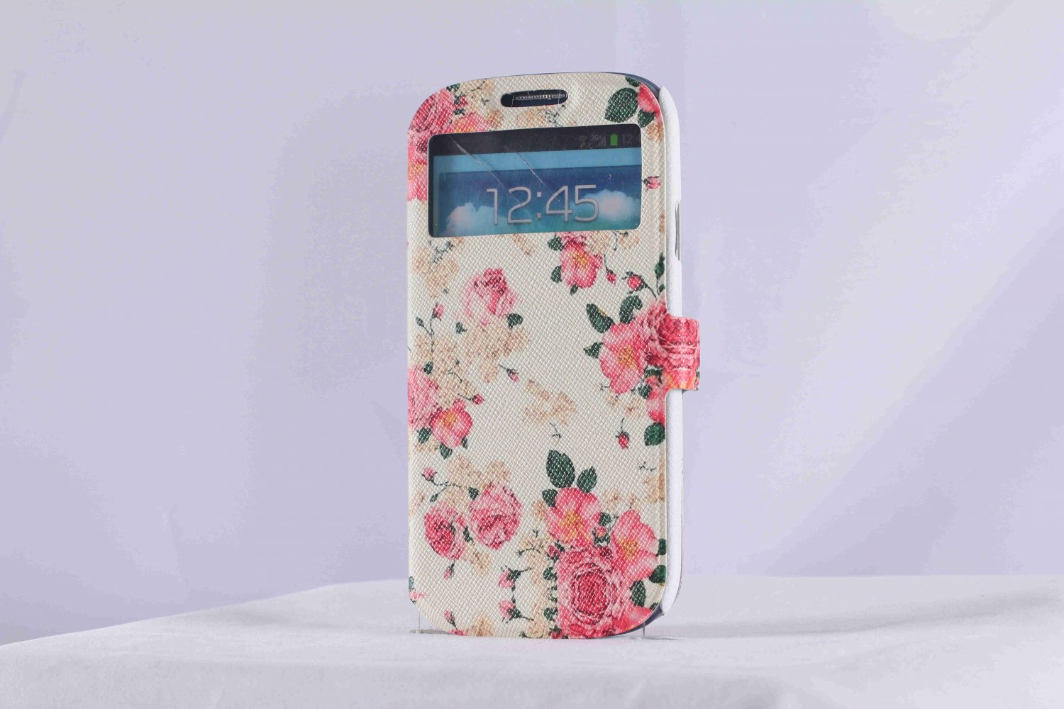 Elegant flower Samsung s3 case pretty rose Samsung galaxy S3 flip cover Samsung galaxy S3