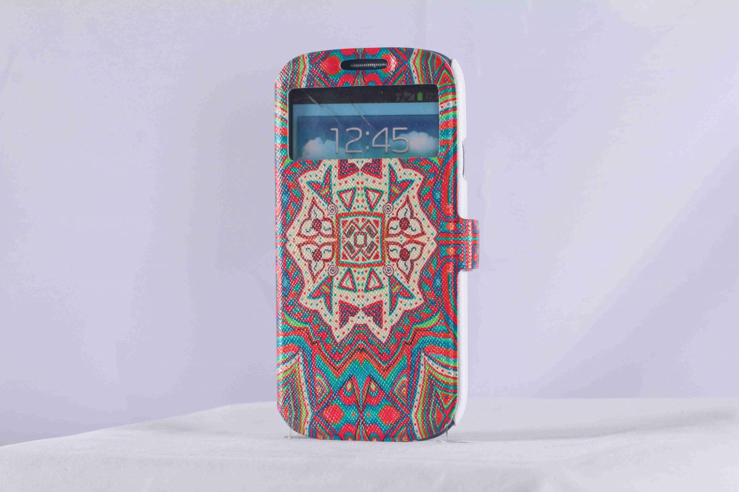 Unique tribal Samsung s3 cell phone case colored totem Samsung galaxy S3 folio case