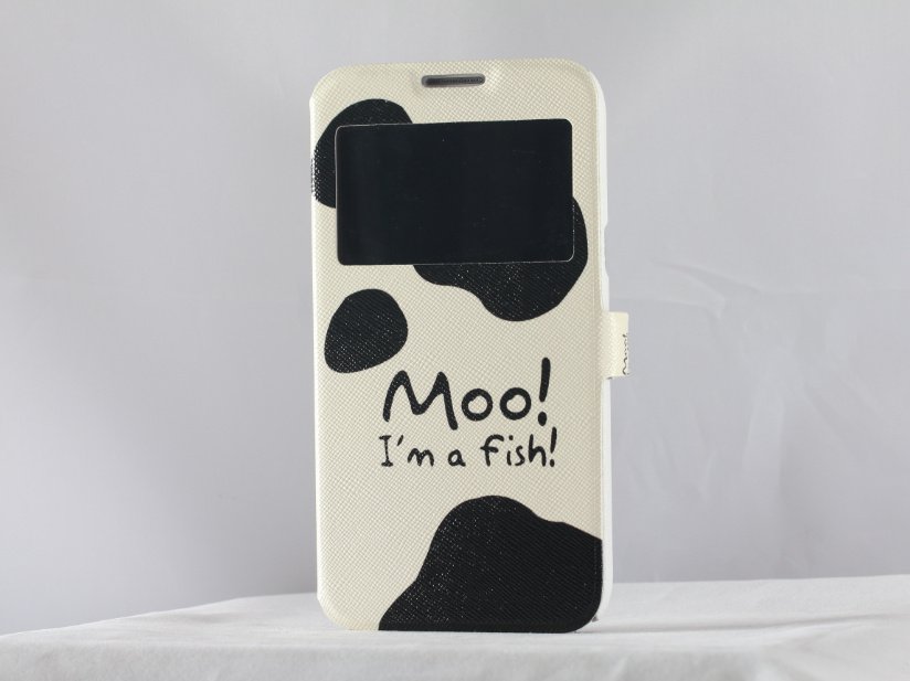 Milk cow Samsung galaxy note 2 case unique cow printed Samsung note 2 flip case