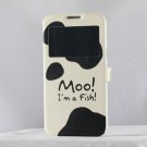 Milk cow Samsung galaxy note 2 case unique cow printed Samsung note 2 flip case