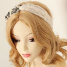 chiffon and lace twisted hair band, fashion hair accessory hair rope knot headband