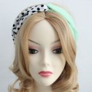 European pop vintage style yoga hair accessory band, simple dot workout hair band