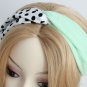 European pop vintage style yoga hair accessory band, simple dot workout hair band