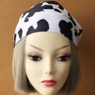 head wrap turban, unique milk cow print band workout hair covering