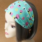big dots head covering turban with Elastic, cute color hair rope for lady, decorative hairband