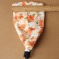 floral chiffon head wrap turban, broad hair rope band for girls, flower pattern headbands