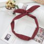 PU leather rabbit ear hard head wrap, twisted turban hair band, rabbit ears headbands