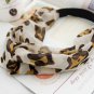 wild leopard print twist hair bands for women, ladysâ workout hair rope turban