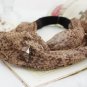 snake print headbands, girls yoga workout hair band with twist, silk like head band