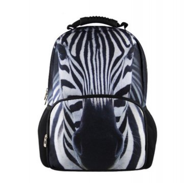 3D Adult Backpack Zebra