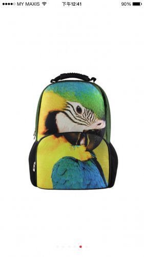 3D Adult Backpack Parrot