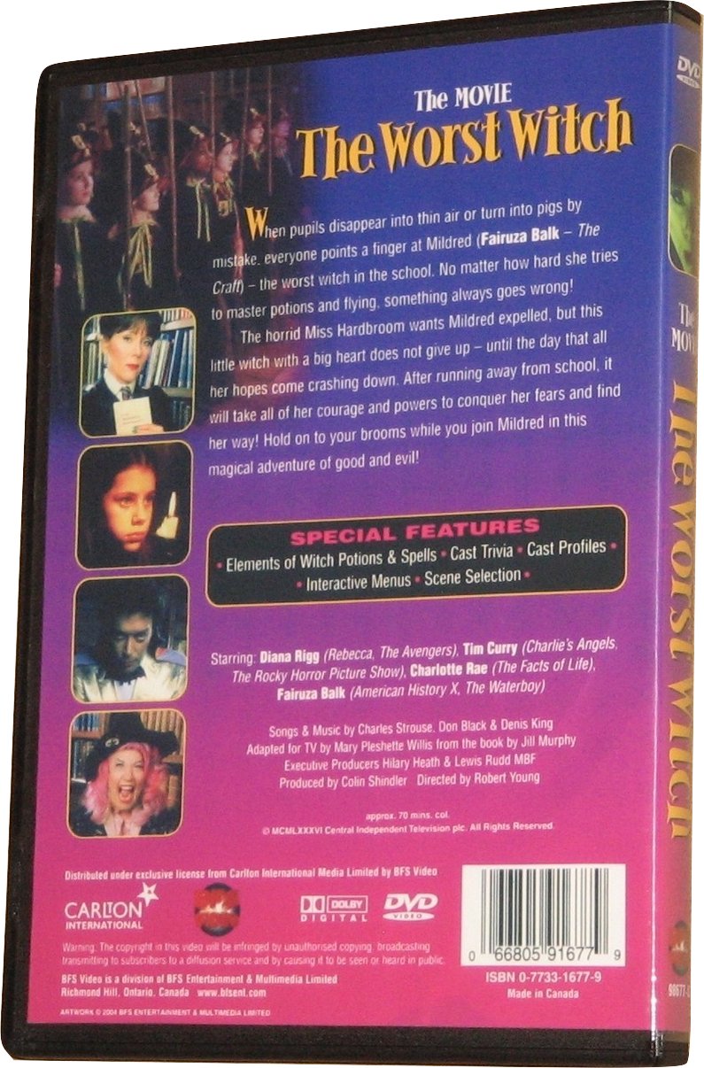 THE WORST WITCH DVD (1986) Diana Rigg Tim Curry
