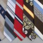 Vtg 5 Custom Cravatieur Damon Wembley Chadwick Striped Texture 70s Neck Tie Lot