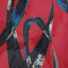 STUDIO 54 ART DECO MAROON BLUE BLACK SILK MEN NECK TIE Men Designer Tie EUC