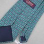 Jos A Bank Geometric Green Silk Dress Shirt Tie Red Neck Tie Men Designer EUC