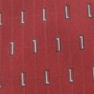 #1A PRIVADO RECTANGLE MAROON SILVER SILK WOVEN MEN NECK TIE