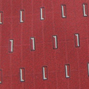 #1A PRIVADO RECTANGLE MAROON SILVER SILK WOVEN MEN NECK TIE
