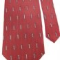 #1A PRIVADO RECTANGLE MAROON SILVER SILK WOVEN MEN NECK TIE
