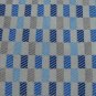 RAFAEL STRIPE WOVEN BLUE GREY SILK Men Neck Tie Men Designer Tie EUC