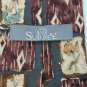 #1A SURREY SAND WASHED GREY MAROON TAN SILK TIE NECKTIE