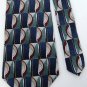 STAFFORD OVALS BLUE GREEN MAROON SILK MEN NECK TIE Men Designer Tie EUC