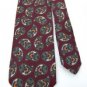 #1A ROBERT TALBOTT PAISLEYS MAROON BLUE SILK Men Neck Tie