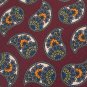 #1A ROBERT TALBOTT PAISLEYS MAROON BLUE SILK Men Neck Tie