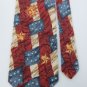 USA Seller AMERICAN EAGLE OUTFITTER SUN RED BEIGE BLUE NECK TIE Excellent