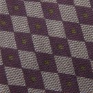 STRUCTURE VTG WOVEN PURPLE GREY OLIVE SILK MEN NECK TIE Men Designer Tie EUC