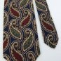 EDDIE BAUER PAISLEYS MARRON NAVY SILK MEN NECK TIE Men Designer Tie EUC