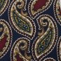 EDDIE BAUER PAISLEYS MARRON NAVY SILK MEN NECK TIE Men Designer Tie EUC