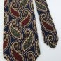EDDIE BAUER PAISLEYS MARRON NAVY SILK MEN NECK TIE Men Designer Tie EUC
