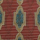 #1A ROUNDTREE & YORKE STRIPE RED WHITE TAN MEN NECK TIE