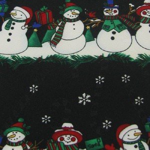 #1A New HALLMARK Christmas Snow Man Holiday Tree BLACK WHITE GREEN  Necktie Tie