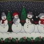 #1A New HOLIDAYS Christmas Snow Man Holiday BLACK WHITE RED MENS Tree Necktie