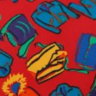 #1A GAP CLOTHES RED BLUE GREEN YELLOW SILK MEN NECK TIE Krawatte Cravatta