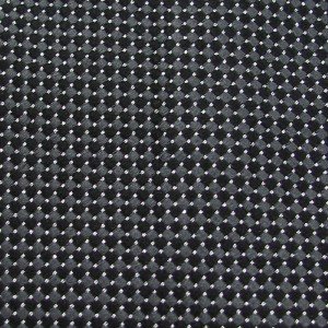 #1A New Michael's Italy Woven Square Checkered Grey Black Silver Silk NECKTIE