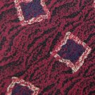 #1A STUDIO R BLACK MAROON BEIGE SQUARES SILK MEN NECK TIE