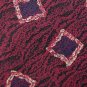 #1A STUDIO R BLACK MAROON BEIGE SQUARES SILK MEN NECK TIE