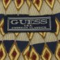 #1A New GUESS USA STRIPE DIAMOND GOLD NAVY MAROON  MEN SILK Neck Tie NECKTIE