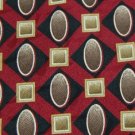 #1A STAFFORD OVALS RED BROWN OLIVE SILK MEN NECK TIE Krawatte Cravatta
